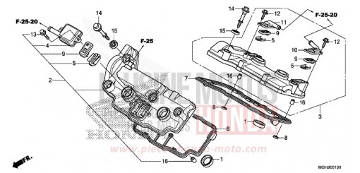 CYLINDER HEAD COVER VFR1200XJ de 2018